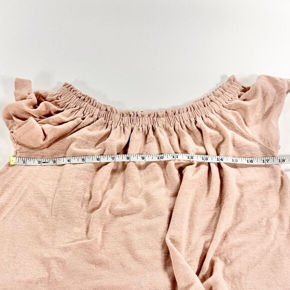 Aritzia Wilfred sartre pink off the shoulder linen swing top S - Picture 9 of 10